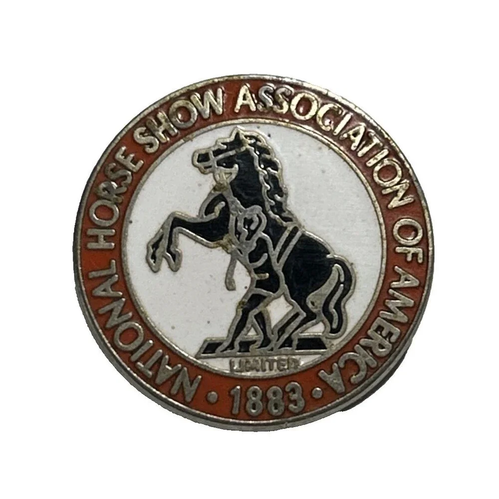 National Championship Horse Show Association of America Enameled Pin -Free ship!